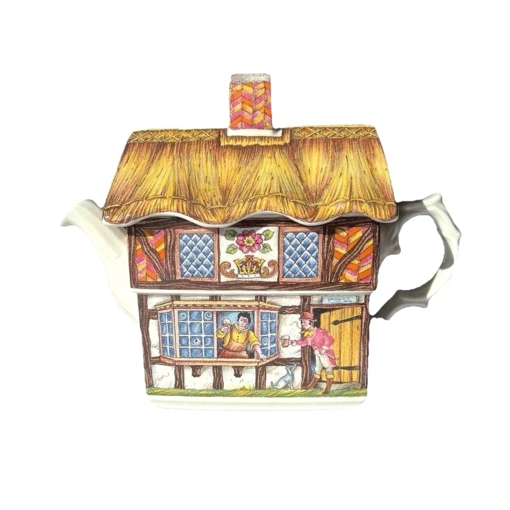 Vintage Sadler Teapot Canister House Shaped Collectible Cottagecore British